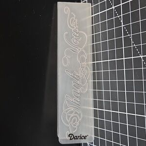Thank You Embossing folder Darice